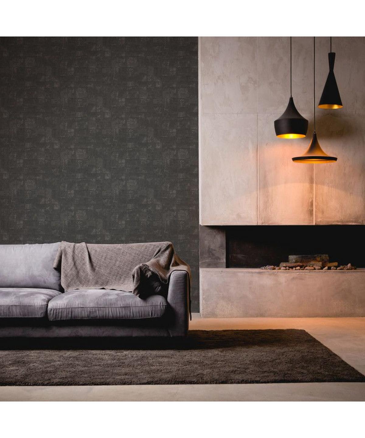 VLIESTAPETE Schwarz 53/1005 cm - Schwarz, Textil (53/1cm) - KUNSTLOFT
