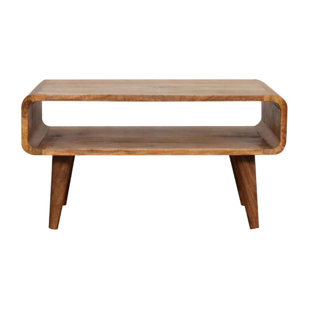 MEDIENMÖBEL TV-Ständer, Offener Stauraum, Nordische Beine - Messingfarben/Braun, Holz/Metall (65/35/45cm) - Artisan Furniture