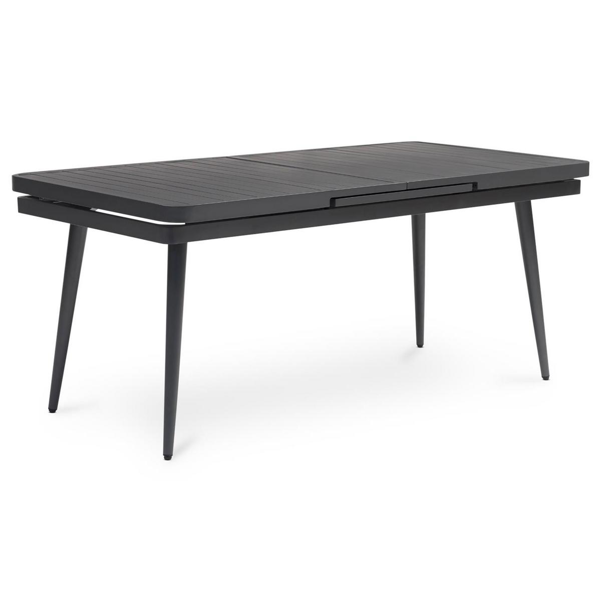 GARTENTISCH SUNNY schwarz - Schwarz, Metall (90/180/77cm) - IDIMEX