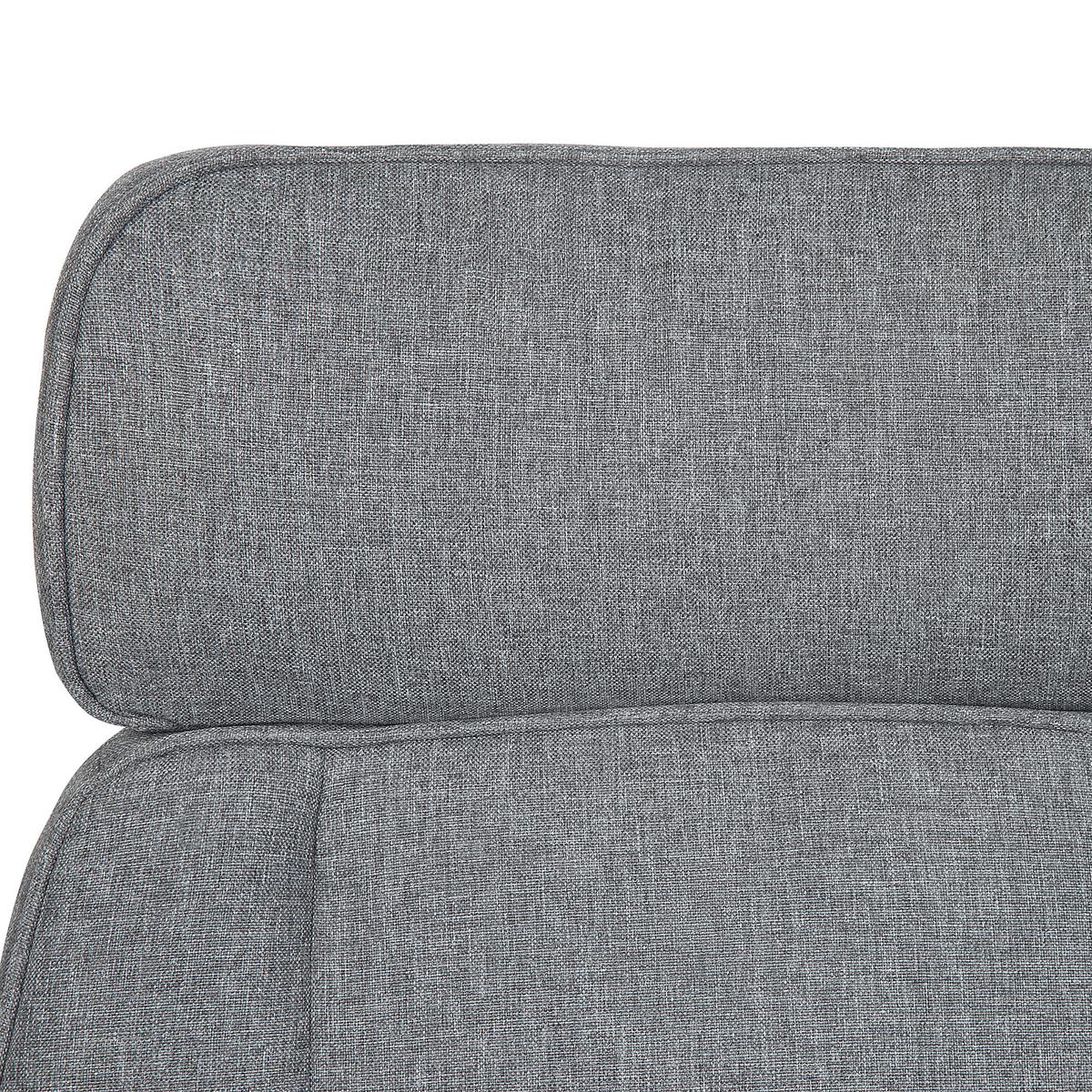BÜROSTUHL Polyester Grau Pilot - Grau, Textil/Metall (72/117/72cm) - Beliani