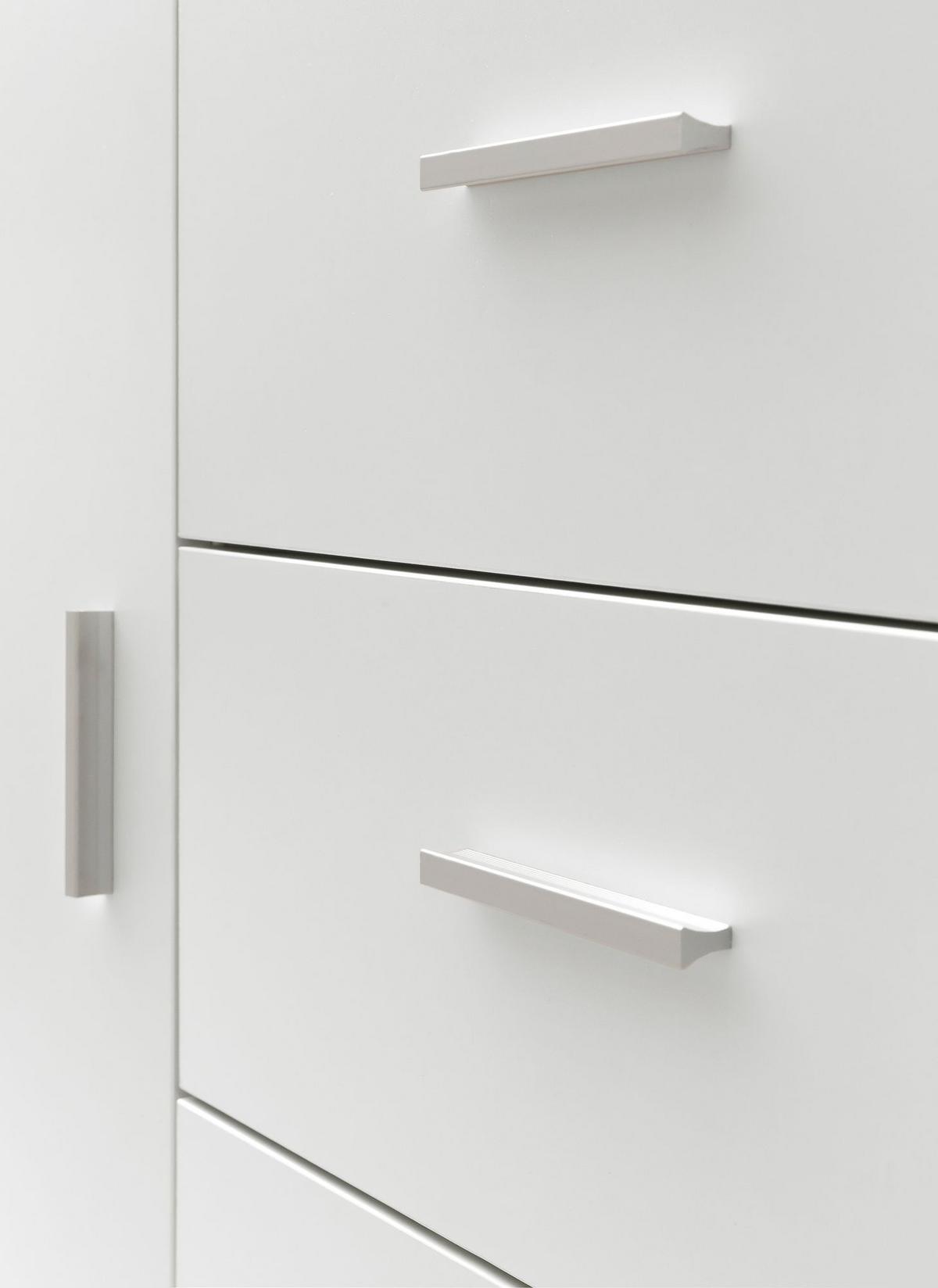 BADSCHRANK Weiß 60x65,5x33 cm mit Tür und Schubladen - Schwarz/Weiß, Holzwerkstoff (60/66/33cm) - KADIMA DESIGN