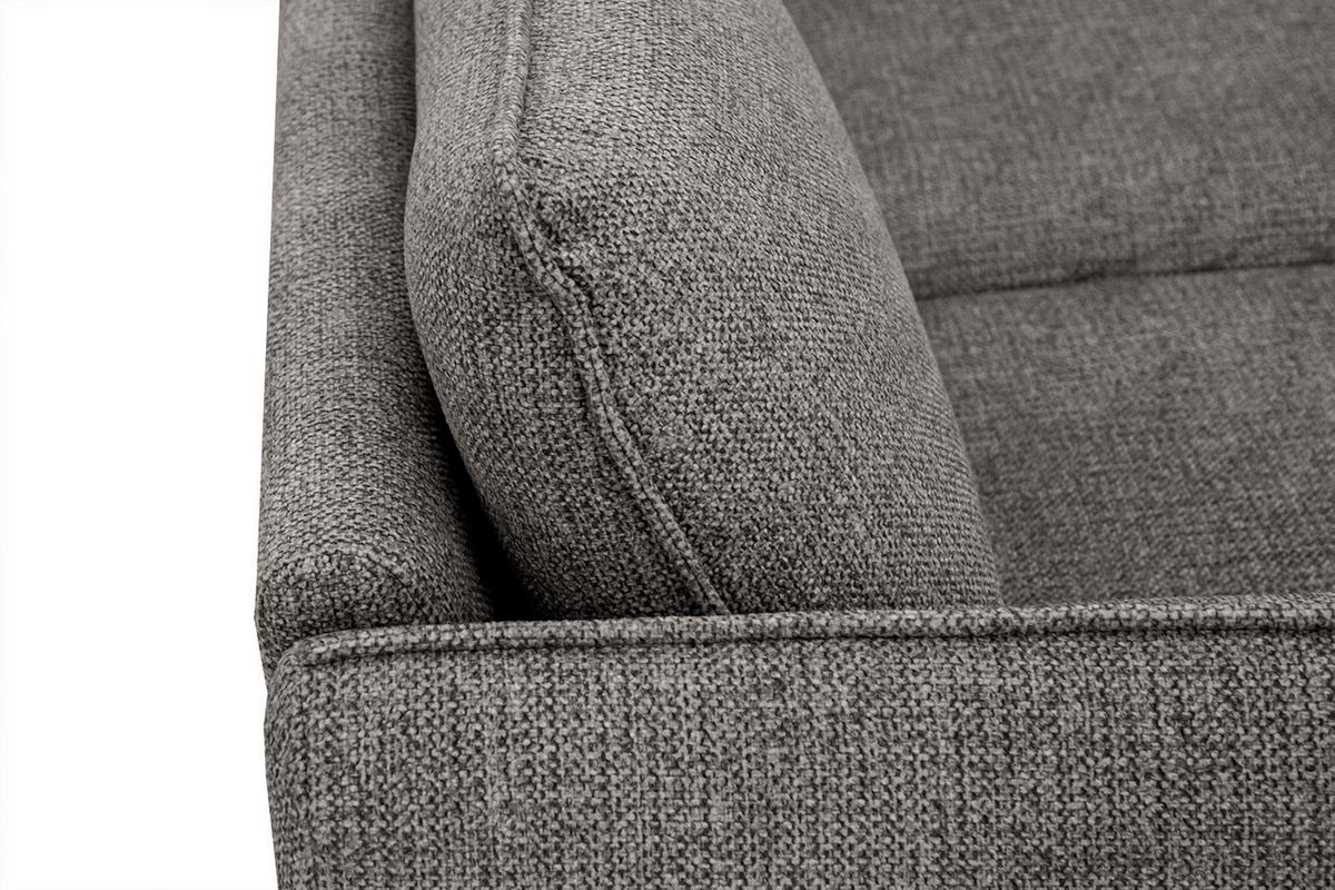 ECKSOFA HOSTEN 4-Sitzer, braun - Schwarz/Braun, Holzwerkstoff/Textil (269/158cm) - Wozimo