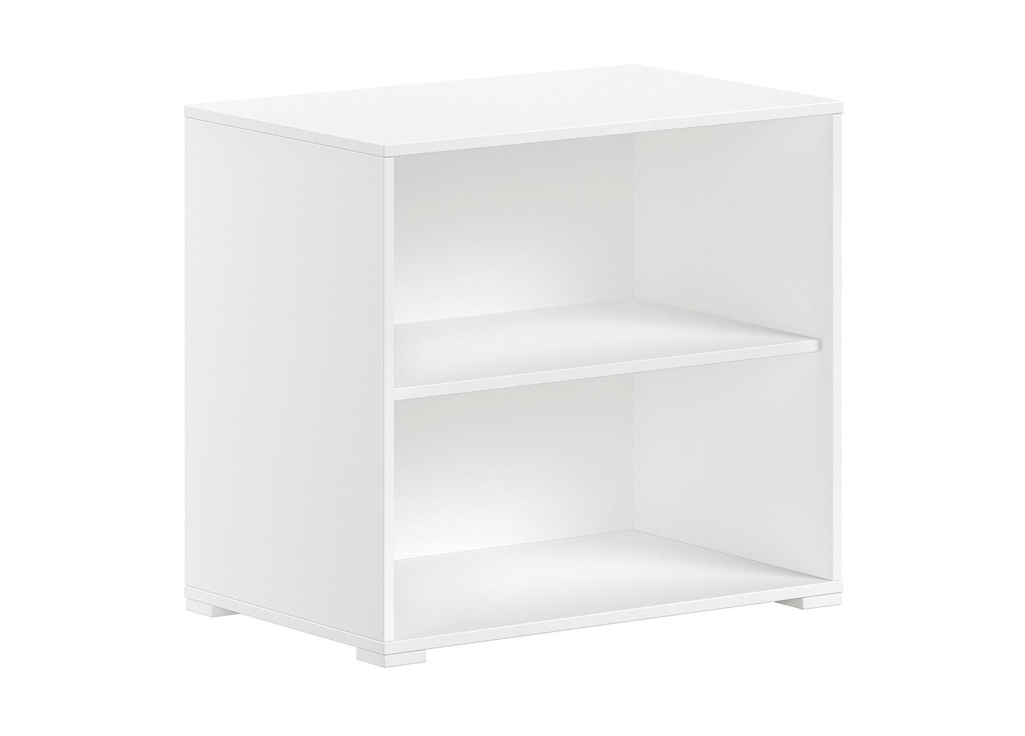REGAL Keelia Weiß Melamin 2 Fächer offen - Weiß, Kunststoff (43/62/68cm) - 58aufmkessel