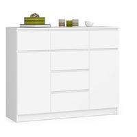 KOMMODE Weiß 99/120/40 - Weiß, Holzwerkstoff (120/99/40cm) - RAUMHIRSCH FURNITURE