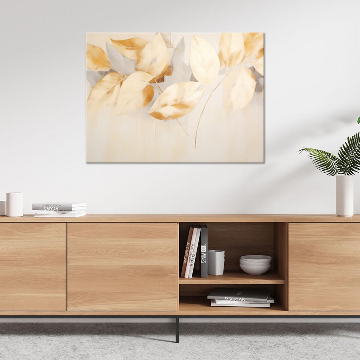 LEINWANDBILD Natur und Botanik 60x40cm - Beige, Textil (60/40cm) - Feeby