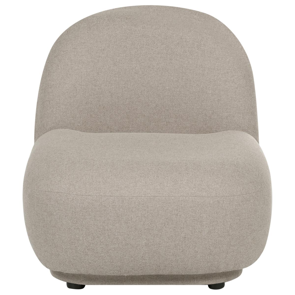 SESSEL Stoff Beige Lovberg - Beige, Textil (71/74/80cm) - Beliani