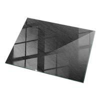 TISCHPLATTE 120x80 cm Natürliche Steinstruktur - Schwarz, Glas (0.4/120/80cm) - TULUP