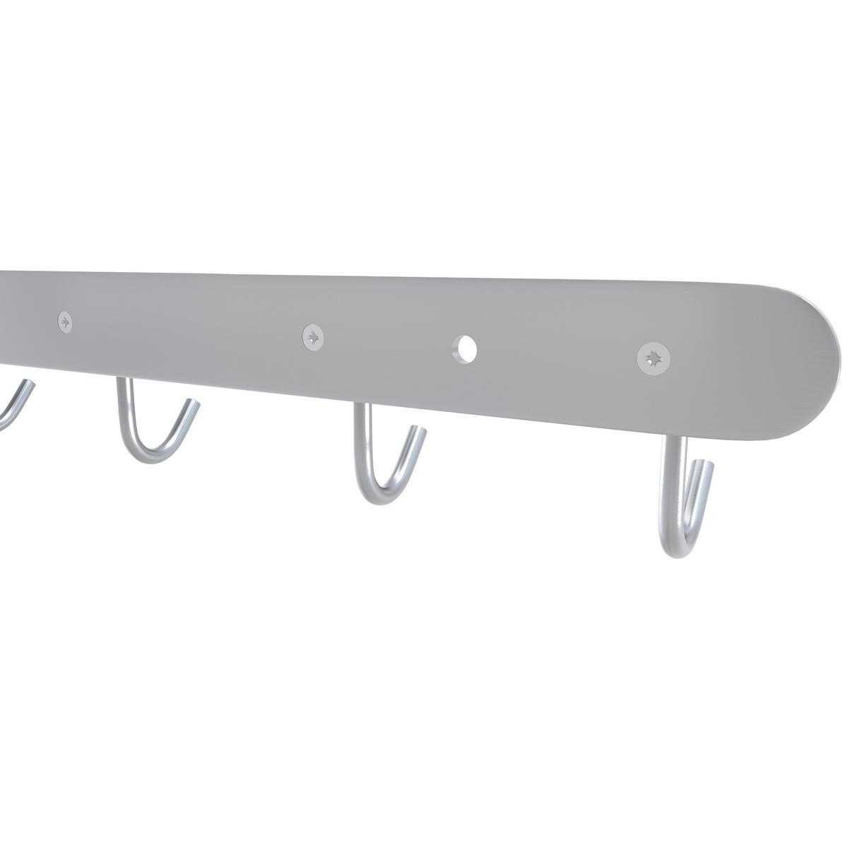 GARDEROBENLEISTE 46.1/5.5/5.5 cm - Silberfarben, Metall (5.5/5.5/46cm) - Intirilife