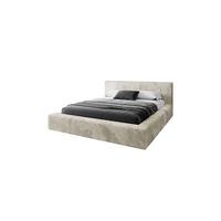 POLSTERBETT TILIA LUX 180x200 cm Tilia 03, 34 Holzlatten, Kopfteil 95 cm - Creme, Textil (180/200cm) - Lookway