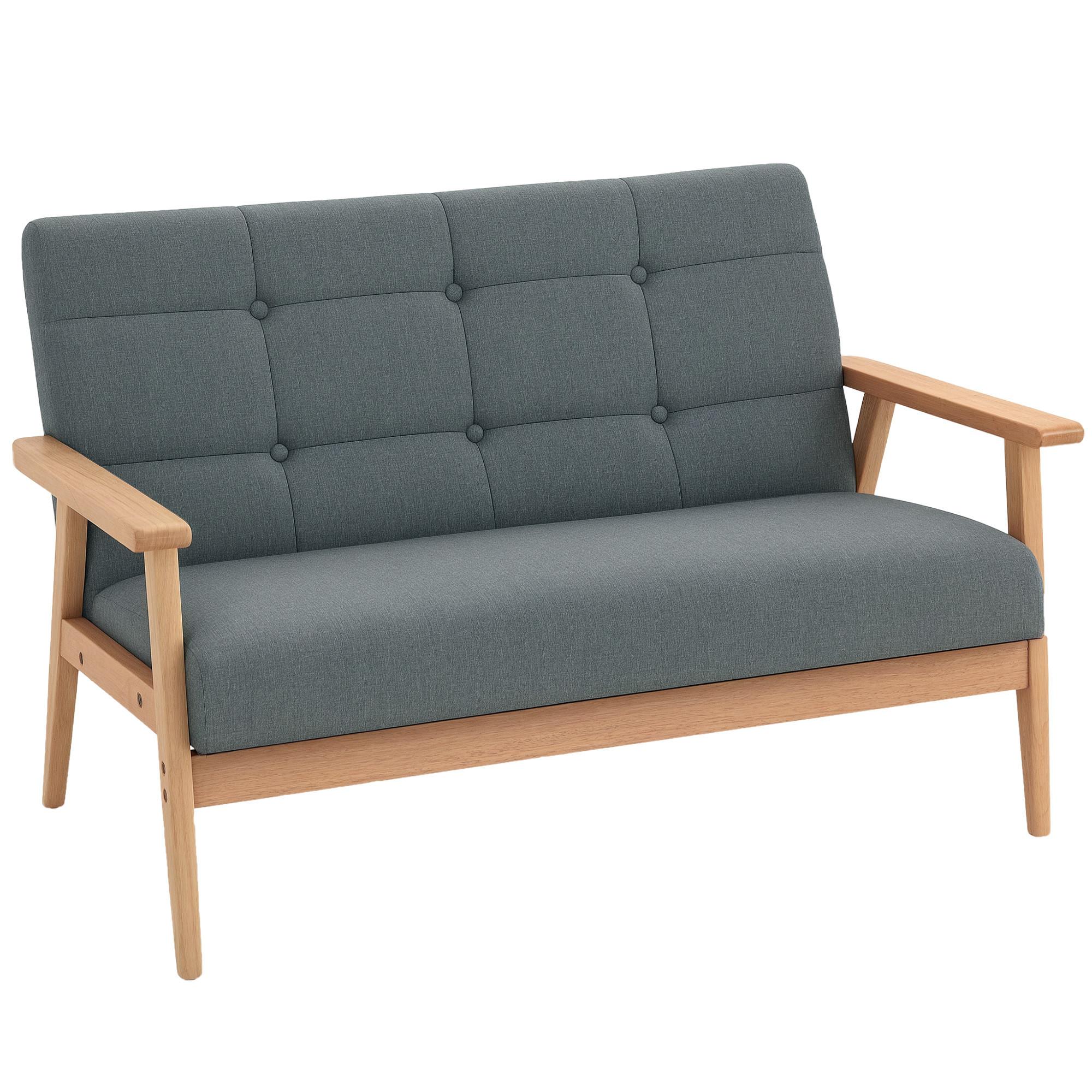 SOFA Vrythar 115/67/73cm - Dunkelgrau, Textil (67/73/115cm) - ZMH