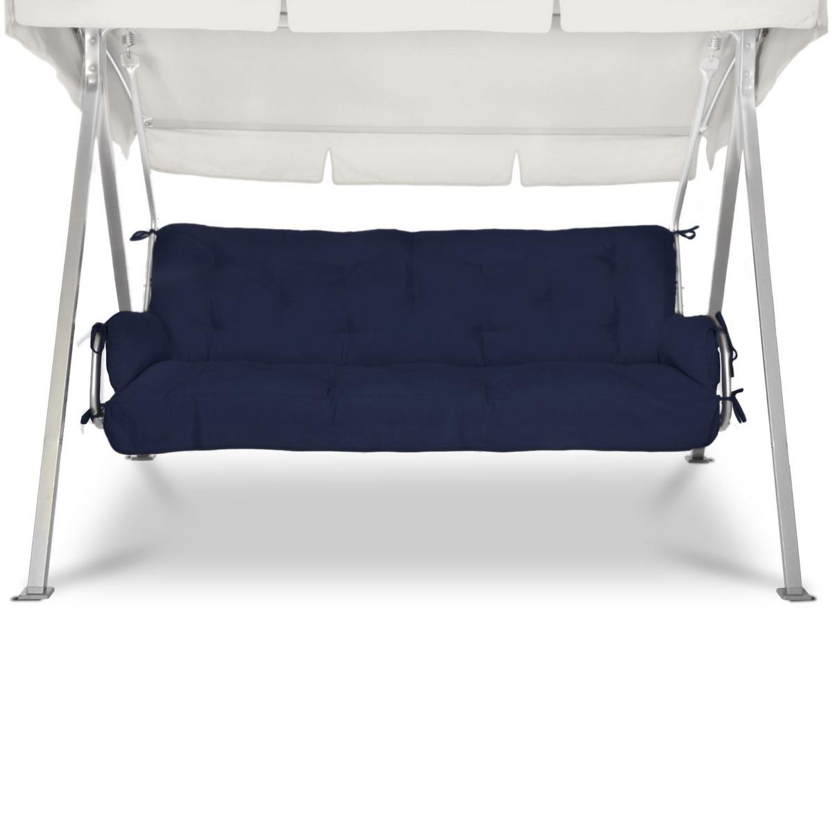 AUFLAGE für Hollywoodschaukel Flair HS 180/50/8cm Dunkelblau - Dunkelblau, Textil (50/8/180cm) - Beautissu 