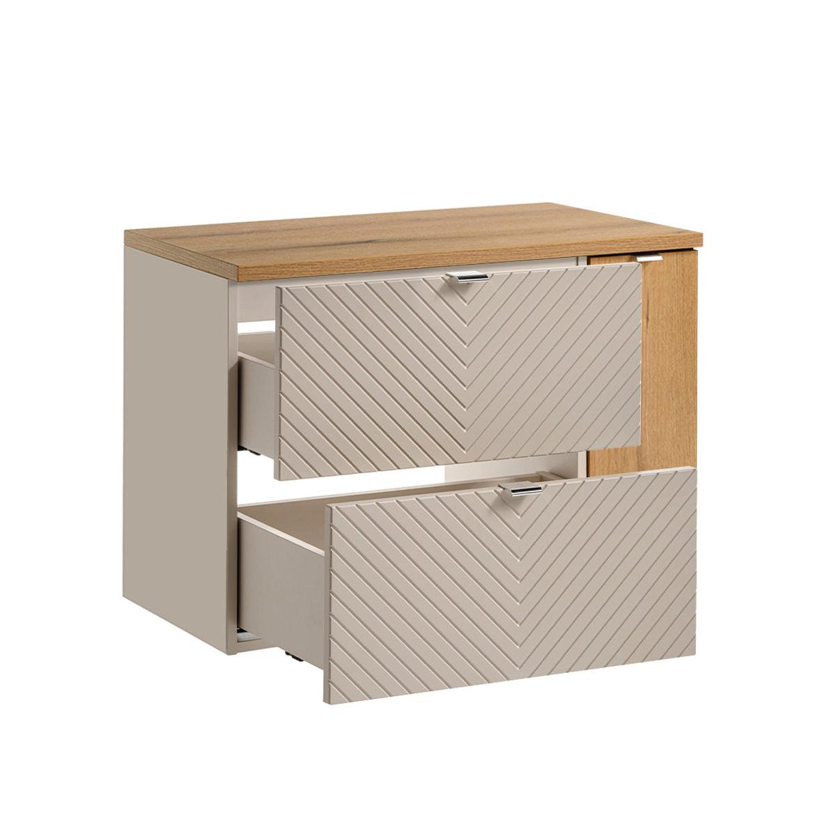 WASCHTISCHUNTERSCHRANK 80.4cm Manoa Kaschmir - Beige, Holzwerkstoff (80.4/59/40cm) - Petits-meubles