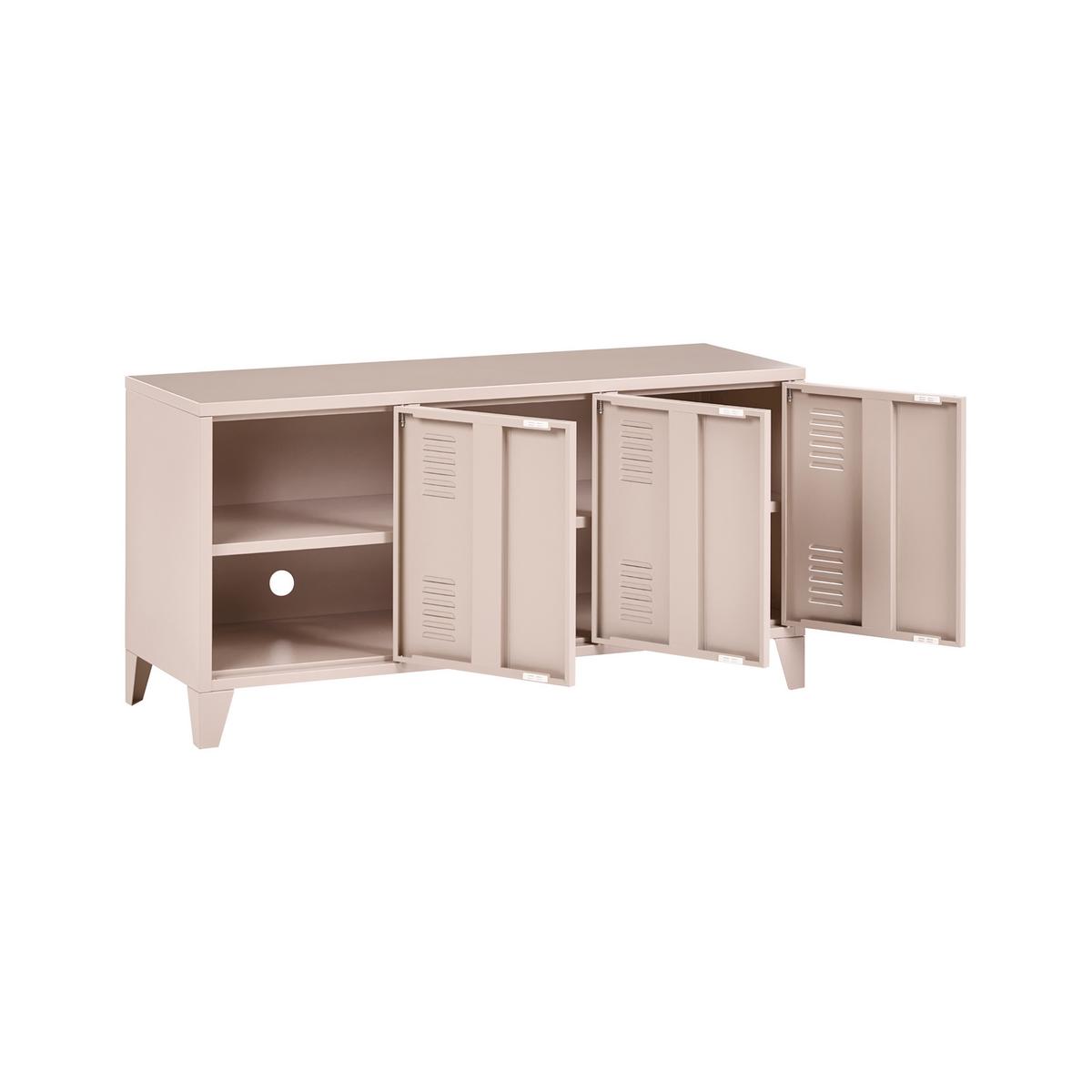 BÜROSCHRANK Metall Beige Cardiff - Beige, Metall (120/60/40cm) - Beliani