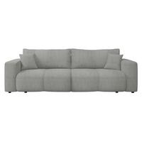 SCHLAFSOFA Furyn Boucle - Schwarz/Grau, Holzwerkstoff/Kunststoff (248/82/92cm) - MIRJAN24