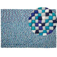 FILZKUGELTEPPICH Amdo 230/160 cm - Multicolor, Textil (160/230cm) - Beliani