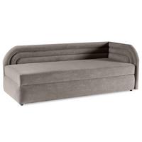 POLSTERBETT Cobi, Eckbett 80x200 cm mit Bettkasten, Hellbraun, Rechts - Hellbraun, Textil (80/200cm) - Beautysofa