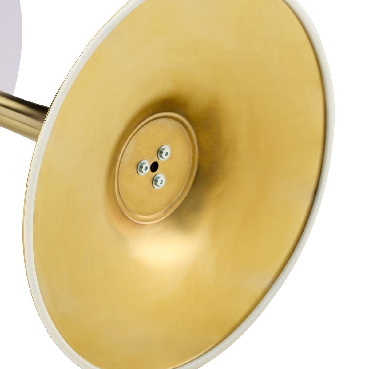 ESSTISCH Rund 80cm Tulpen-Design Weiß Moderner Beistelltisch Metallfuß - Weiß, Holzwerkstoff/Metall (80/80/76cm) - Urban Meuble