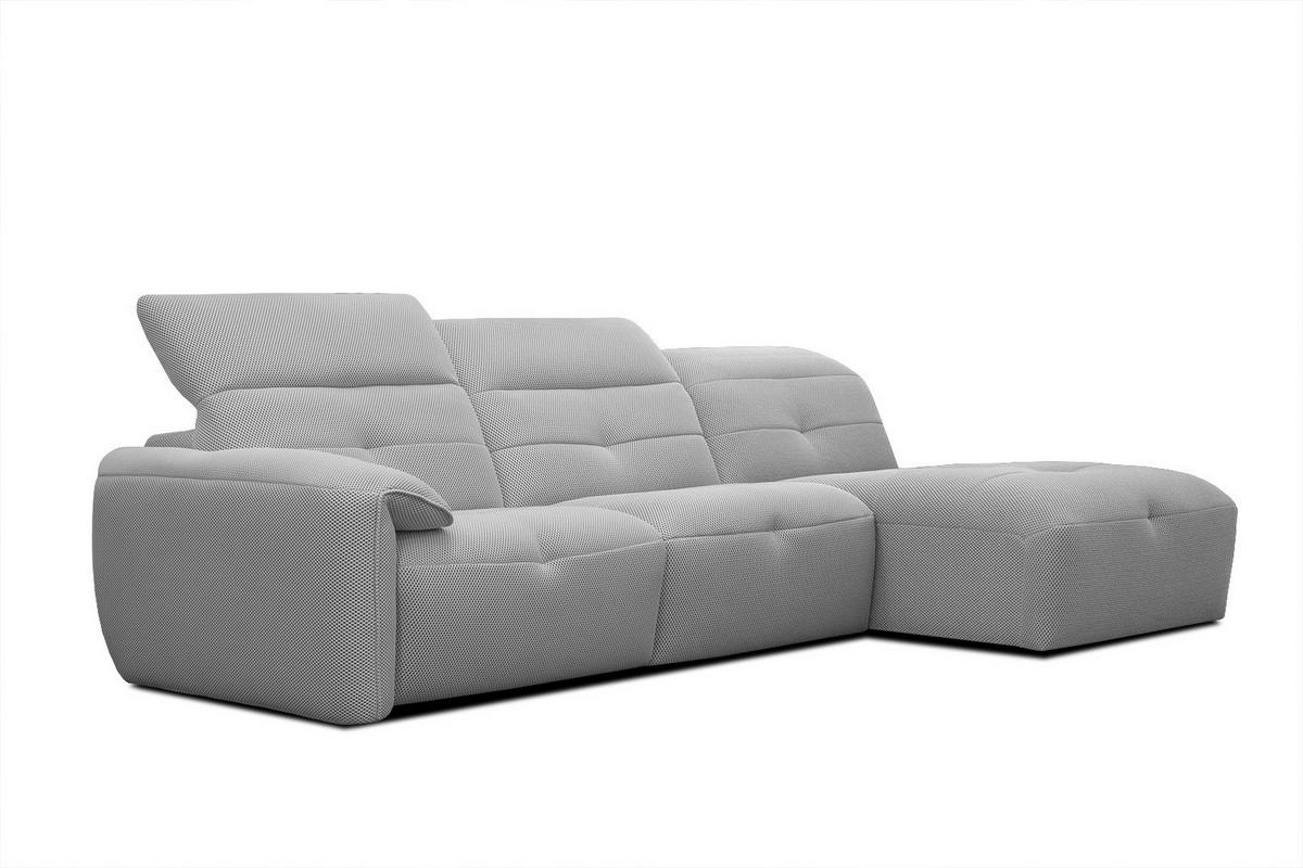 ECKSOFA TRENTO 4-Sitzer, grau - Schwarz/Grau, Holzwerkstoff/Kunststoff (262/165cm) - Wozimo