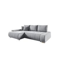 ECKSOFA Elmo - Hellgrau, Holzwerkstoff/Textil (227/153cm) - Fun Möbel