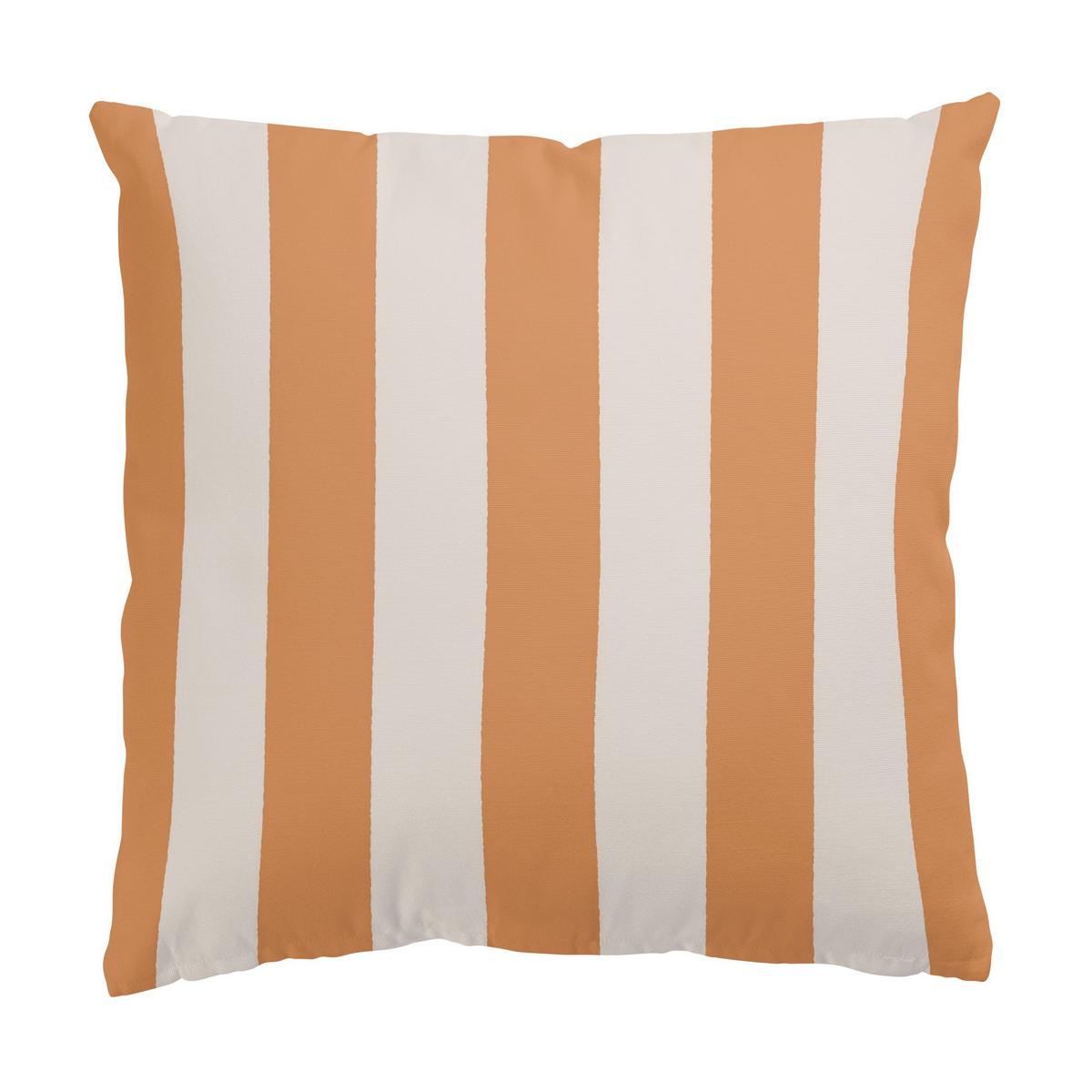 DEKOKISSEN 2er-Set Apricot Punkte und Streifen Duo 40/40 cm - Orange, Textil (40/40cm) - Bilderwelten