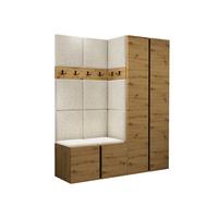 GARDEROBEN-SET Orion III - Creme/Eiche Artisan, Holzwerkstoff/Kunststoff (158/186/46cm) - MIRJAN24