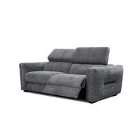 SOFA CALVERA 3-Sitzer mit 1 Relaxfunktion, graphitfarben - Graphitfarben, Holzwerkstoff/Textil (204/79/106cm) - Wozimo