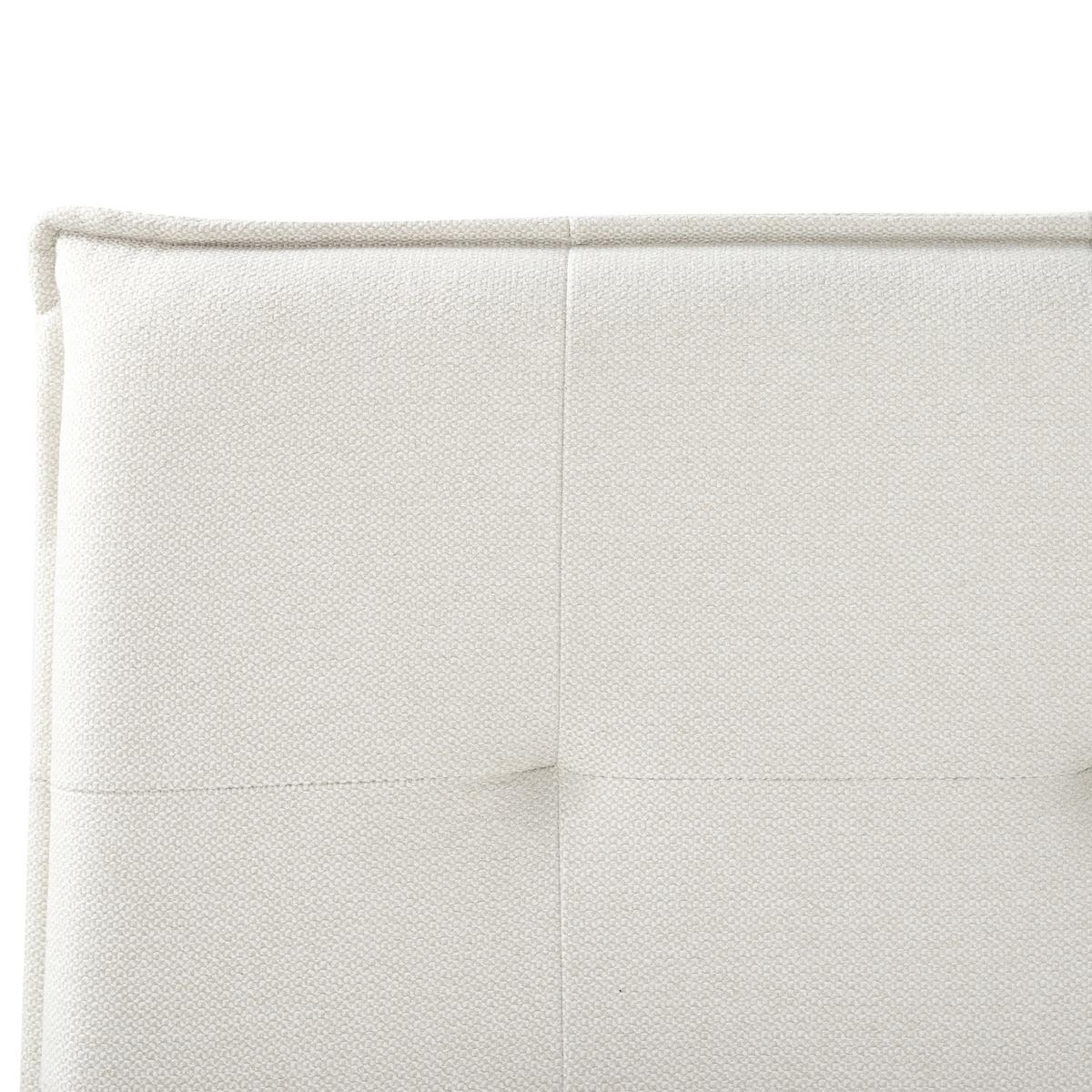 POLSTERBETT mit Lattenrost 180x200 cm Weiß Lestre - Creme, Textil (180/200cm) - Beliani