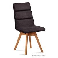 ESSZIMMERSTUHL drehbar (6er-Set) Doris 47x92x60 Eiche geölt/Espresso - Eichefarben/Dunkelbraun, Kunststoff (60/92/47cm) - 58aufmkessel