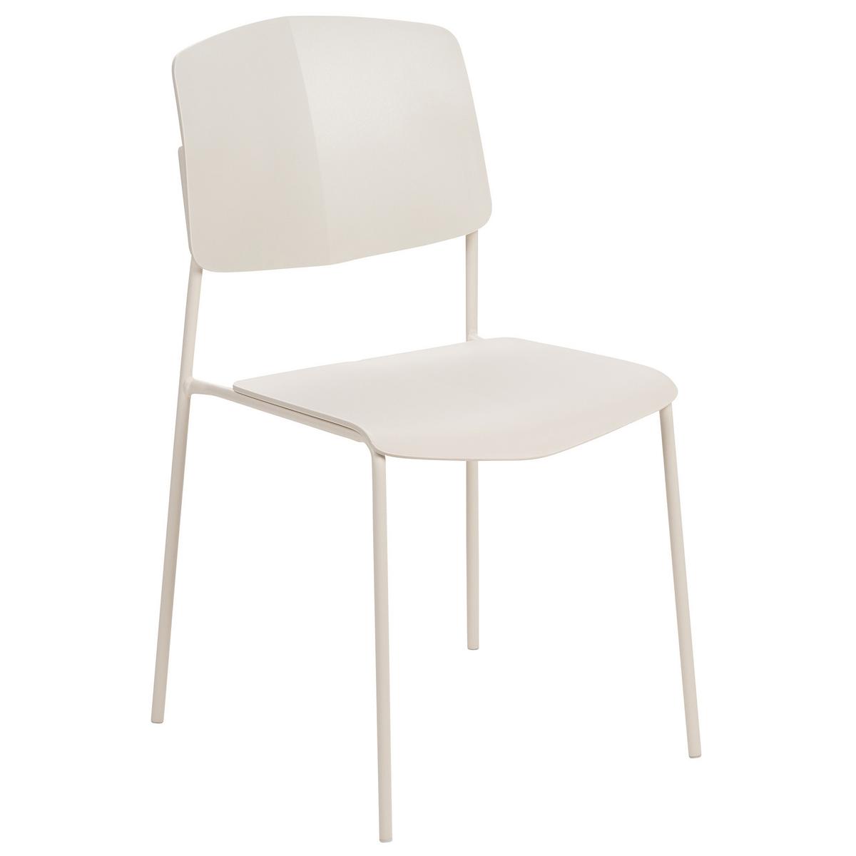 ESSZIMMERSTUHL 4er-Set Kunststoff Beige Astoria - Beige, Kunststoff/Metall (45/83/56cm) - Beliani