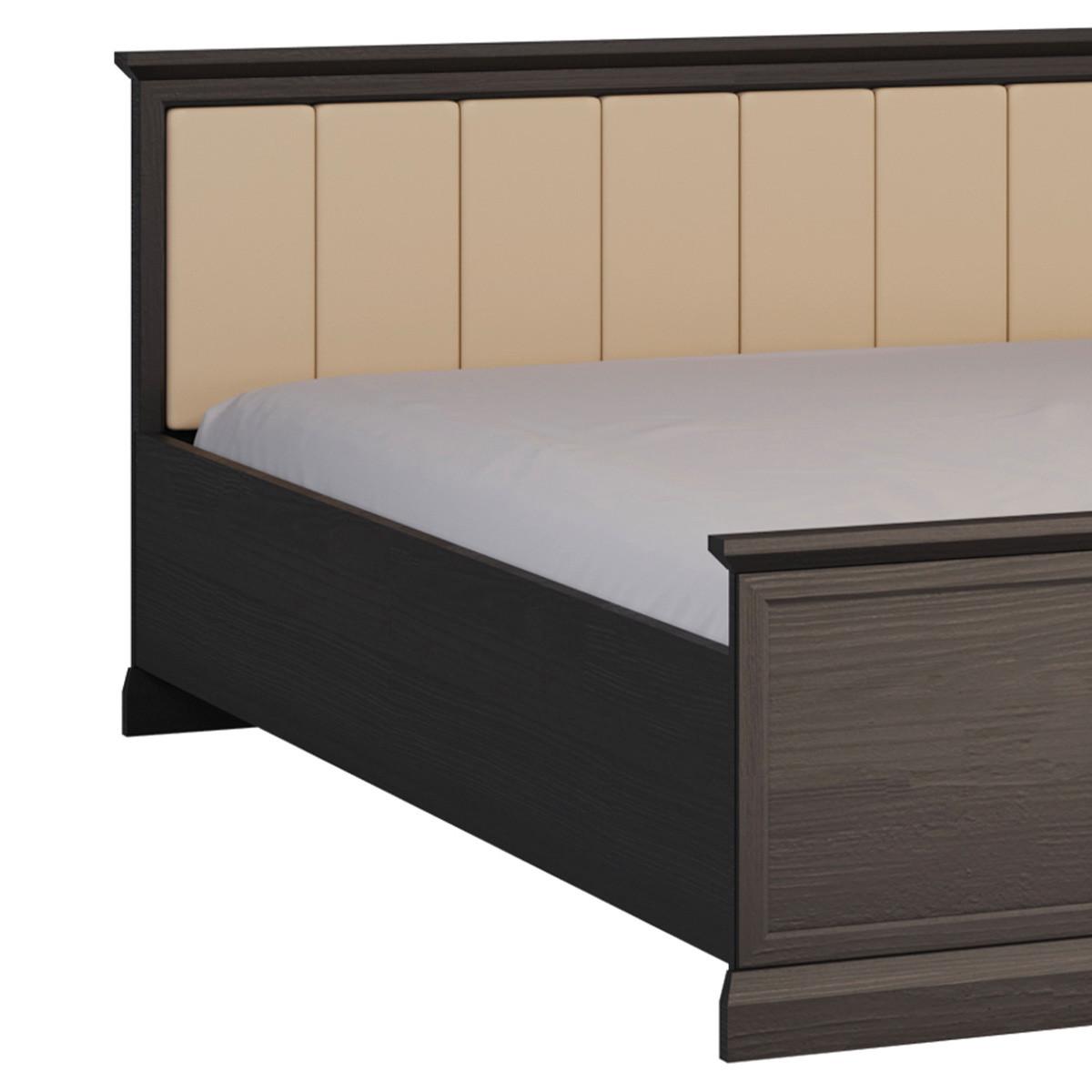BETT 160/200 Toja Anthrazitfarbenes Holz - Braun, Holzwerkstoff (160/200cm) - Petits-meubles