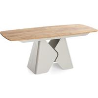 ESSTISCH Vanta rechteckig ausziehbar verlängerbar mit Metallgestell in Kaschmir Grau, Eiche Braun 180-270/90/76 cm - Eiche Wotan/Schwarz, Holzwerkstoff/Metall (90/270/76cm) - WFL GROUP