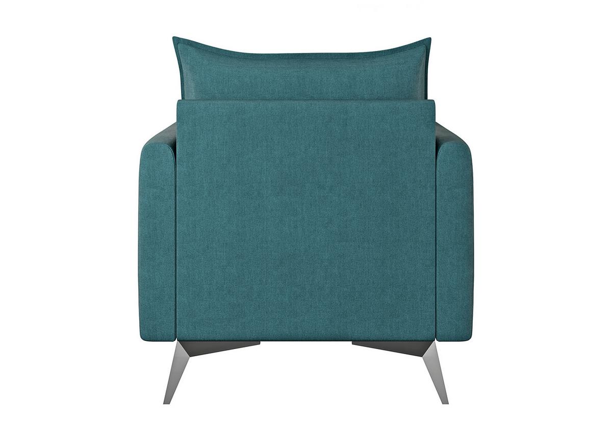 SESSEL Pulse Türkis Luxusmicrofaser - Türkis/Schwarz, Holz/Textil (74/86/31cm) - S-Style Möbel