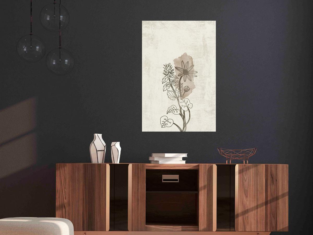 KUNSTDRUCK Beige 40/60 cm - Beige/Braun, Textil (40/60cm) - KUNSTLOFT