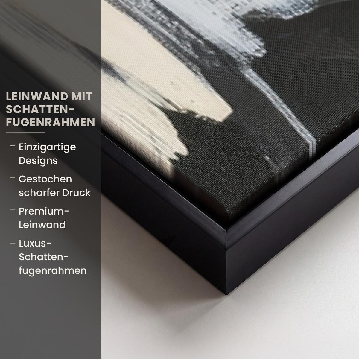 LEINWAND Bilder mit Rahmen - Farbe - Abstrakt - Farben - 100x150 - Currygelb, Textil (100/150cm) - MuchoWow