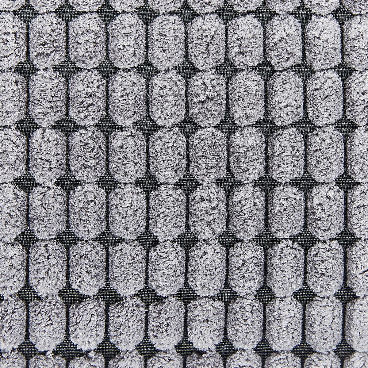 DEKOKISSEN 2er-Set Dunkelgrau 45/45 cm Aspidistra - Dunkelgrau, Textil (45/45cm) - Beliani