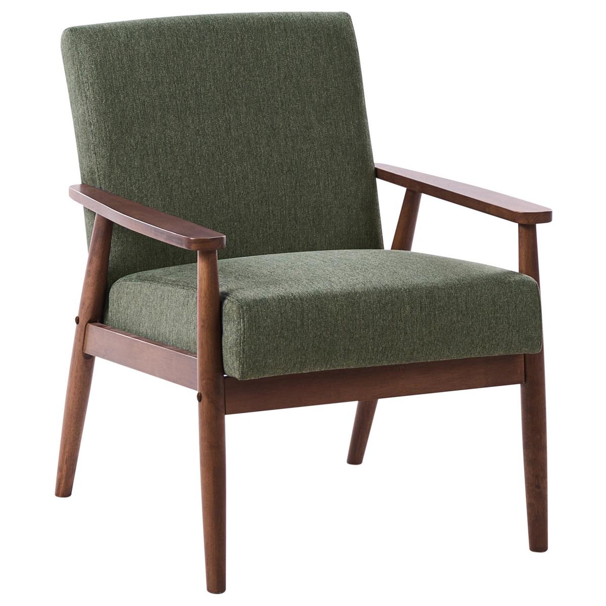 SOFA-SET 6-Sitzer Stoff Dunkelbraun/Grün Esrum - Braun/Grün, Textil (151/79/72cm) - Beliani