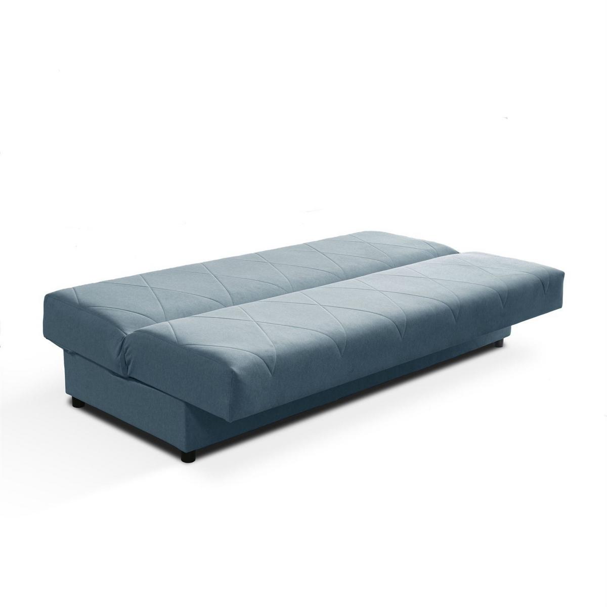 SCHLAFSOFA VERO mit Schlaffunktion Castel 74 - Blau, Textil (191/88/90cm) - Lookway