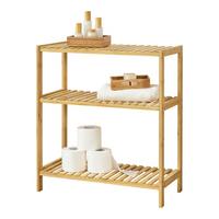 BADEZIMMERREGAL Nyköping - Naturfarben, Holz (58/66/26cm) - [en.casa]
