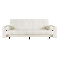 SCHLAFSOFA Zuri - Creme/Schwarz, Holz/Textil (240/93/91cm) - MIRJAN24