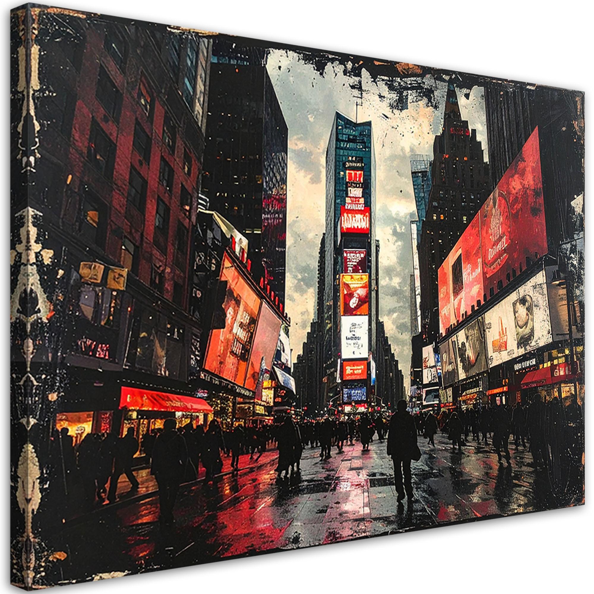 LEINWANDBILD Städte & Architektur 45x30cm - Schwarz, Textil (45/30cm) - Feeby
