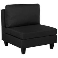 SESSELMODUL Stoff Schwarz Fevik - Schwarz, Textil (76/80/76cm) - Beliani