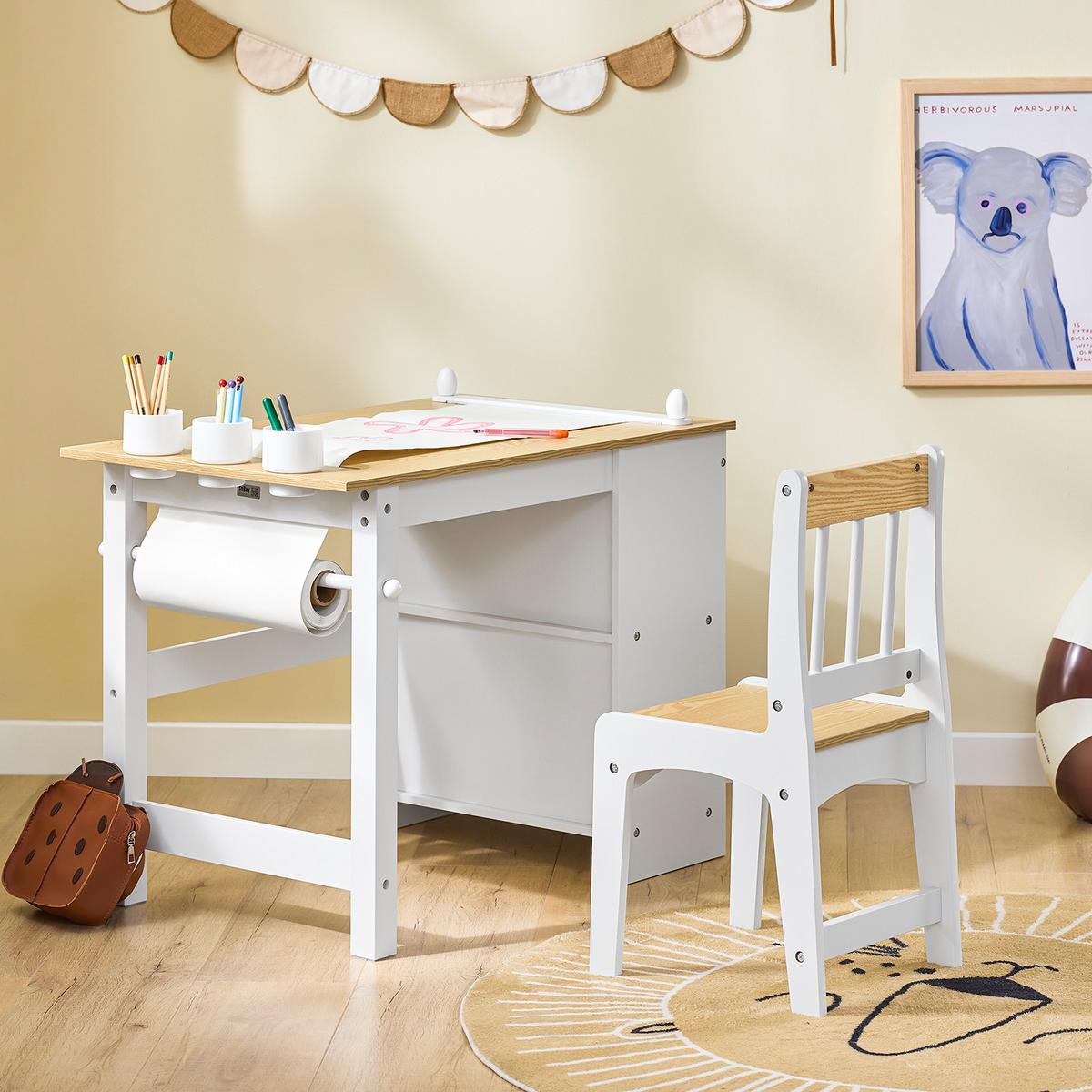 KINDERSITZGRUPPE Weiß - Weiß, Holzwerkstoff (80/66/50cm) - SoBuy
