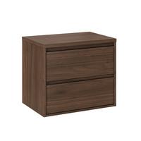 WASCHTISCHUNTERSCHRANK 60cm Edmé Dunkles Holz - Dunkelbraun, Holzwerkstoff (60/52.2/46cm) - Petits-meubles