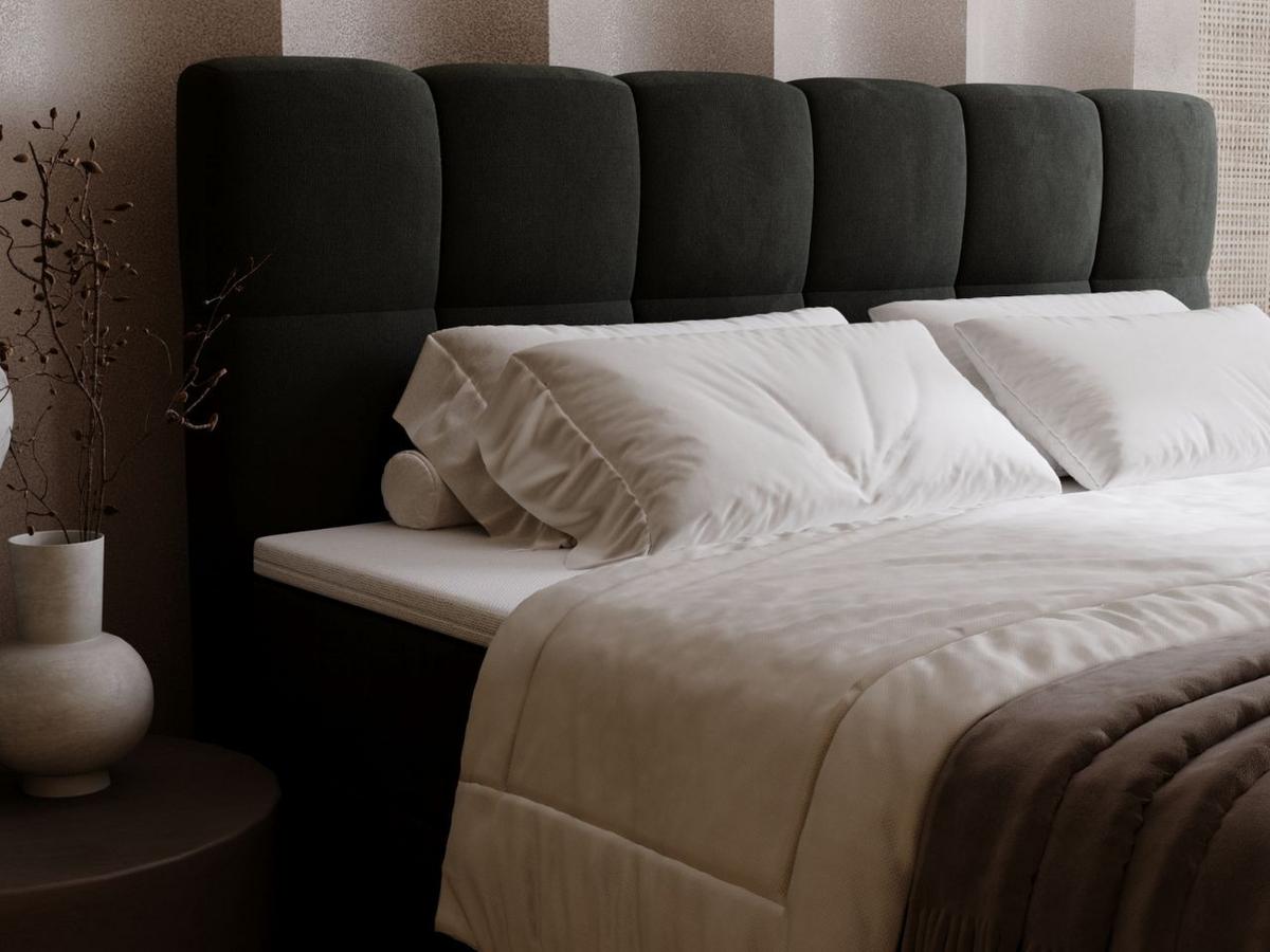 BOXBETT Maison 180x200 Dunkelgrau - Dunkelgrau, Holz/Textil (180/200cm) - Graingold