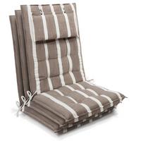 HOCHLEHNER Sun-HL 119x50x8cm Beige-Weiß-Gestreift (3tlg) - Beige, Textil (50/120cm) - Beautissu 