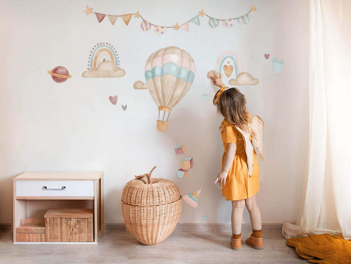 WANDAUFKLEBER 100x141cm - Boho-Dekorationen - Multicolor, Kunststoff (100/141/0.1cm) - Wallfluent