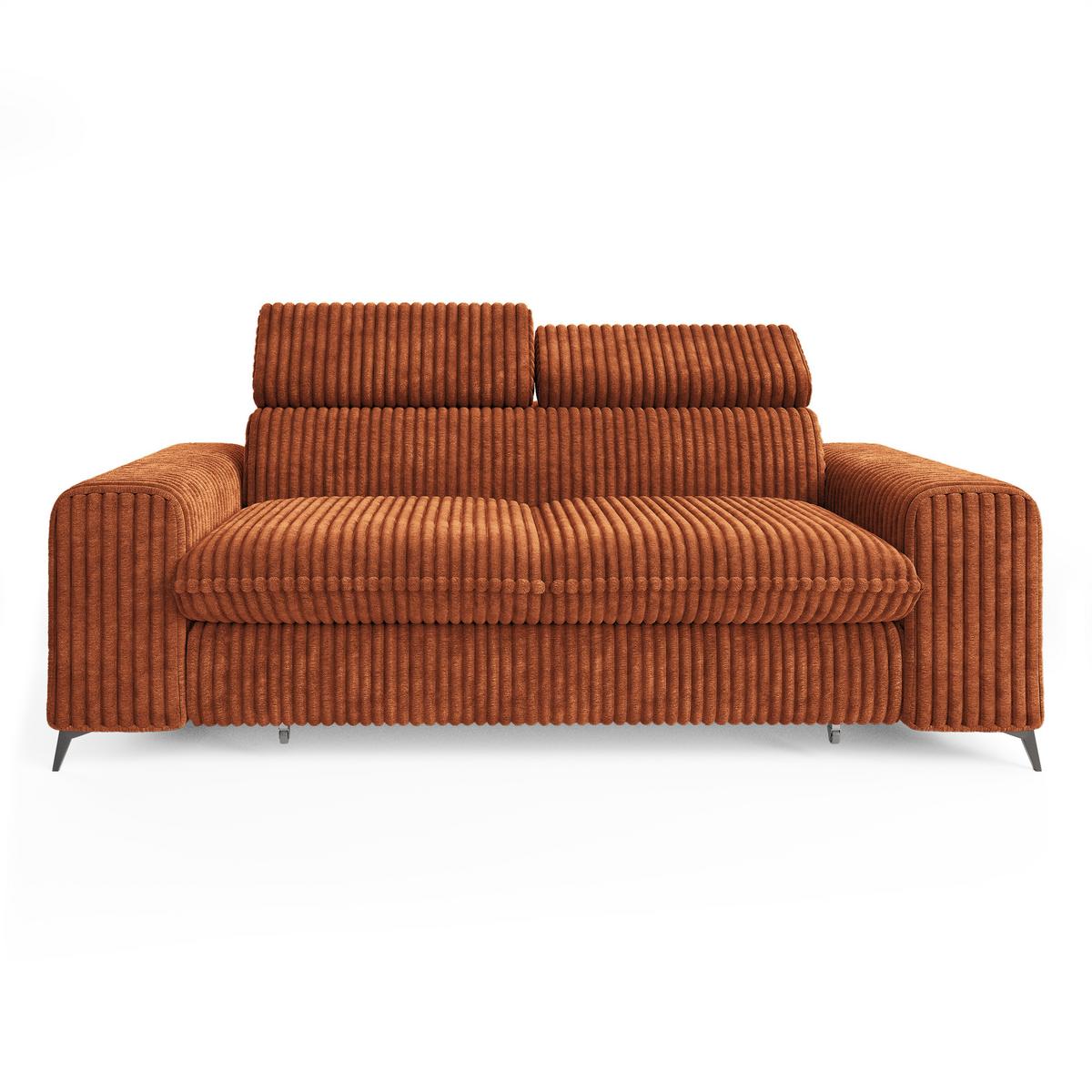 BETTSOFA BENETE Braun Cordstoff mit Schlaffunktion - Braun, Holz/Textil (191/89/92cm) - MASSENO