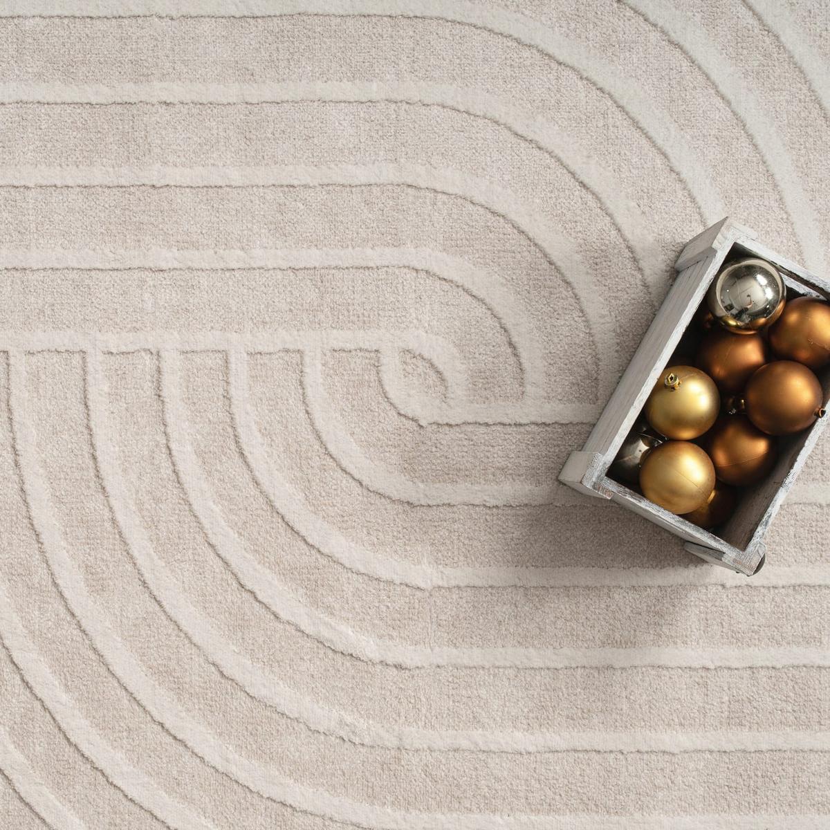 FLACHWEBETEPPICH Boho Creme 230 x 320 cm - Creme, Kunststoff (230/320cm) - TT Home