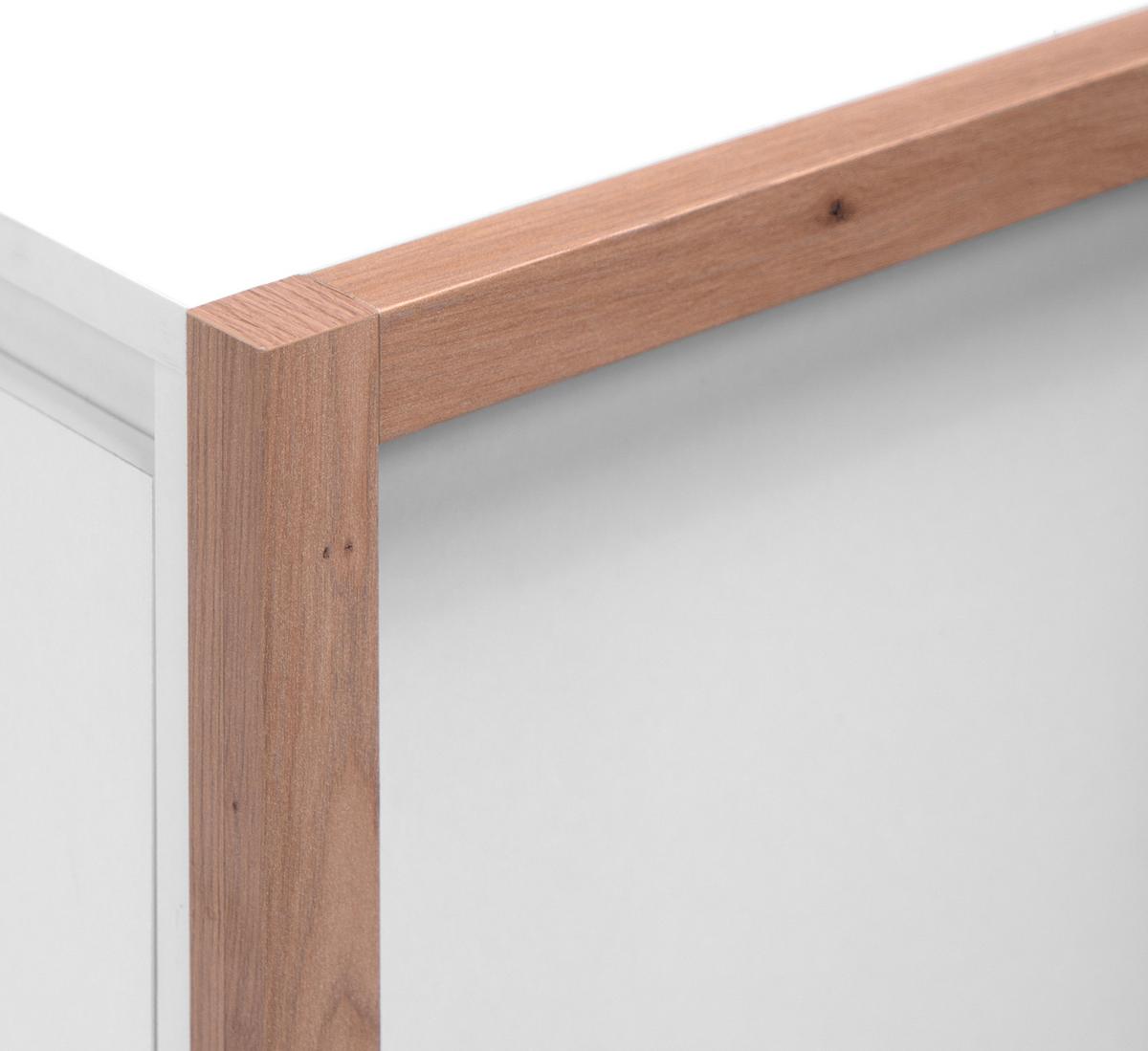 COUCHTISCH weiß, Eiche Artisan 100 cm, Wohnzimmertisch mit Stauraum - Weiß/Eiche Artisan, Holzwerkstoff (55/100/40cm) - Furn.Design