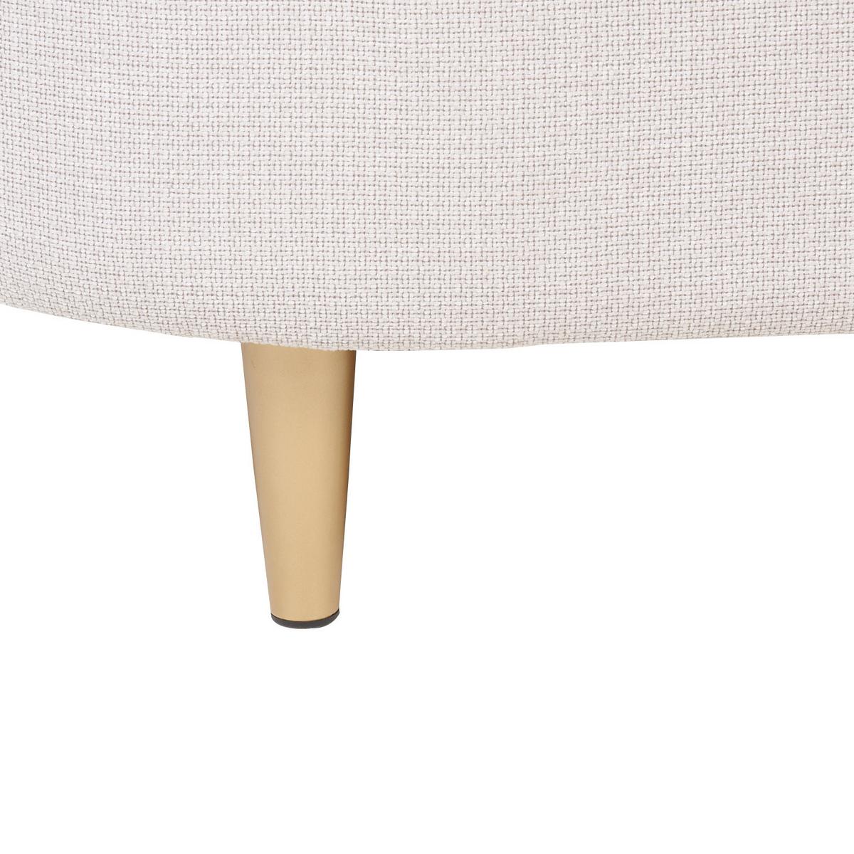SESSEL Polsterbezug beige/gold Loen - Beige/Goldfarben, Textil (105/79/70cm) - Beliani